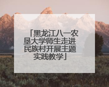 黑龙江八一农垦大学师生走进民族村开展主题实践教学