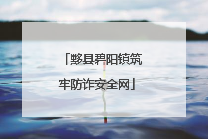 黟县碧阳镇筑牢防诈安全网