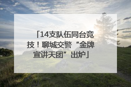 14支队伍同台竞技！聊城交警“金牌宣讲天团”出炉