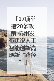 17项举措20条政策 杭州发布建设人工智能创新高地新“路径”