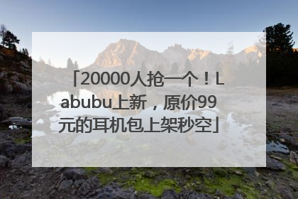 20000人抢一个！Labubu上新，原价99元的耳机包上架秒空