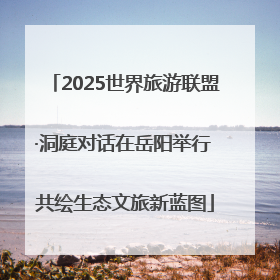 2025世界旅游联盟·洞庭对话在岳阳举行 共绘生态文旅新蓝图