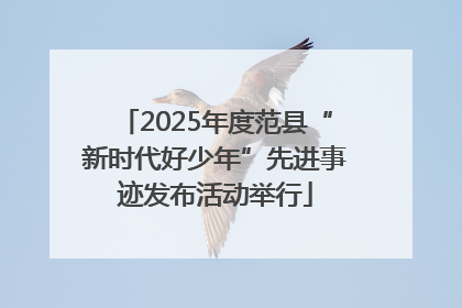 2025年度范县“新时代好少年”先进事迹发布活动举行