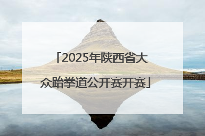2025年陕西省大众跆拳道公开赛开赛