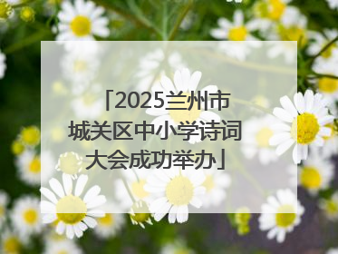 2025兰州市城关区中小学诗词大会成功举办