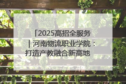 2025高招全服务｜河南物流职业学院：打造产教融合新高地 推动高质量快速发展