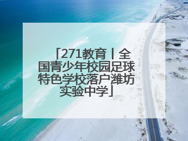271教育丨全国青少年校园足球特色学校落户潍坊实验中学