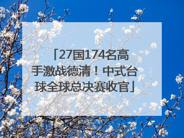 27国174名高手激战德清！中式台球全球总决赛收官