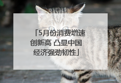 5月份消费增速创新高 凸显中国经济强劲韧性