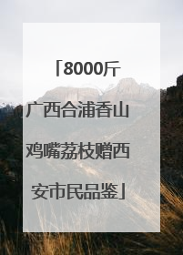 8000斤广西合浦香山鸡嘴荔枝赠西安市民品鉴