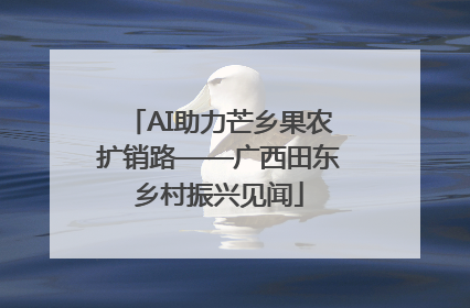 AI助力芒乡果农扩销路——广西田东乡村振兴见闻
