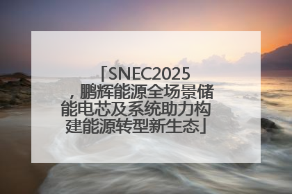 SNEC2025，鹏辉能源全场景储能电芯及系统助力构建能源转型新生态